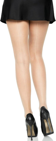 Leg Avenue Sheer Backseam Panty Medias Beige