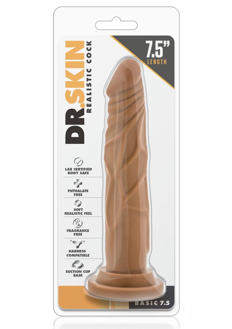 Dr. Skin Dildo Realista Basico Con Copa De succion  7.5´´