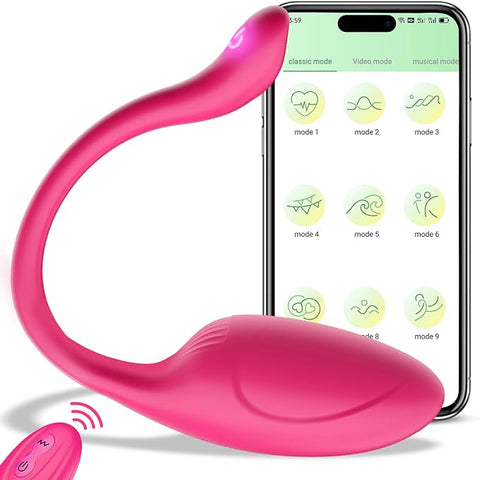 Pink Fun - Vibrador con control remoto para el punto G