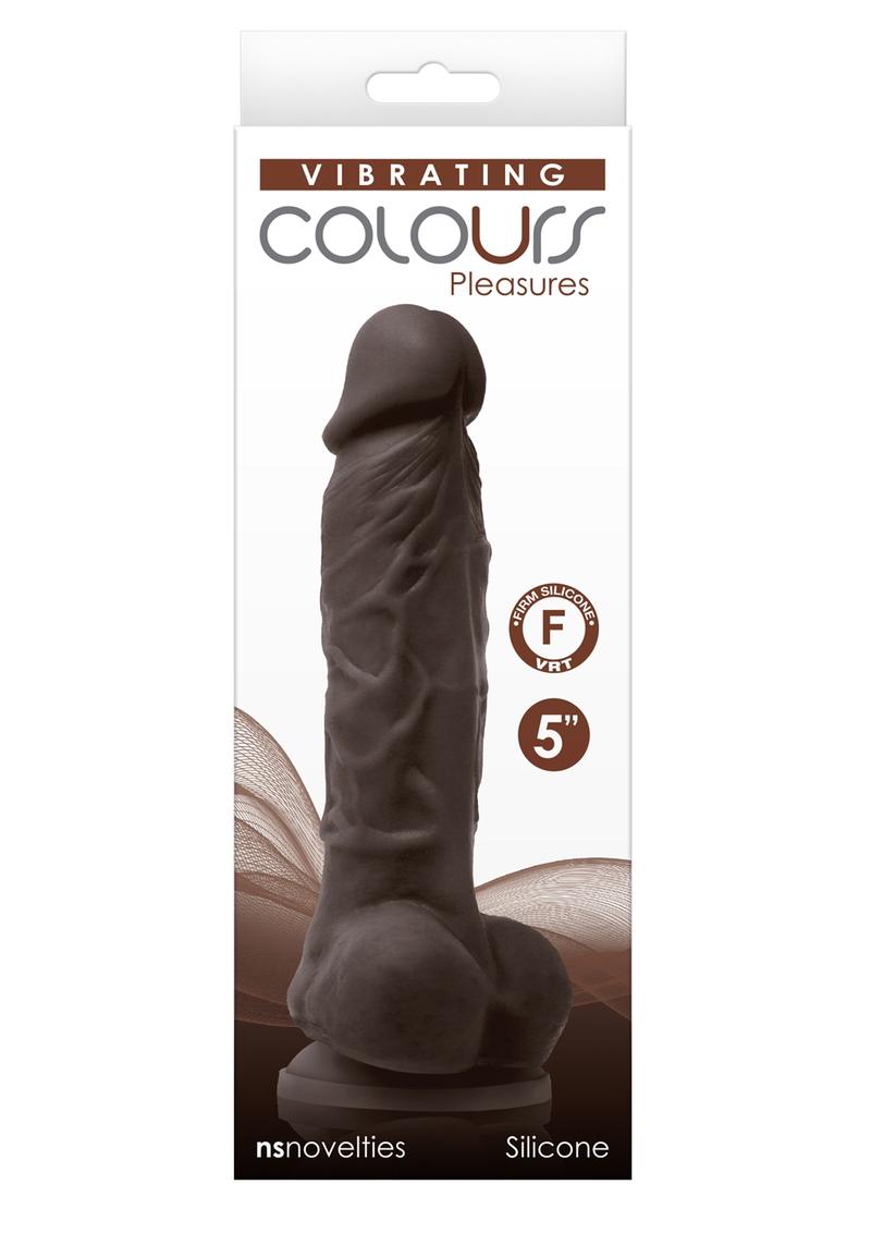 Colours Pleasures Consolador Vibrador de Silicona con copa de 5"