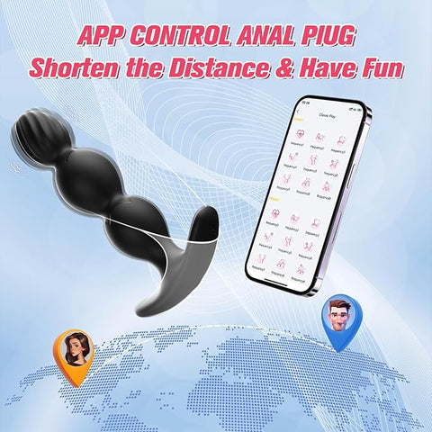 APP - Vibrador de enchufe anal