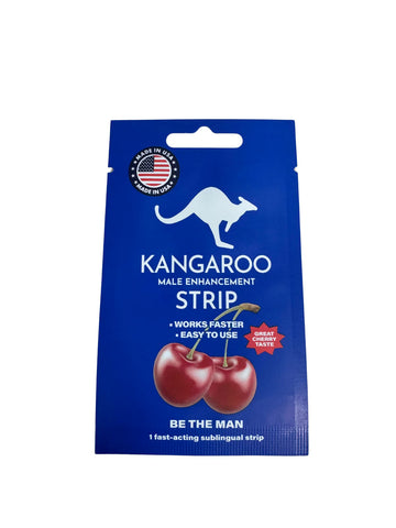 Kangaroo Potenciador Masculino en Tiras - Cereza