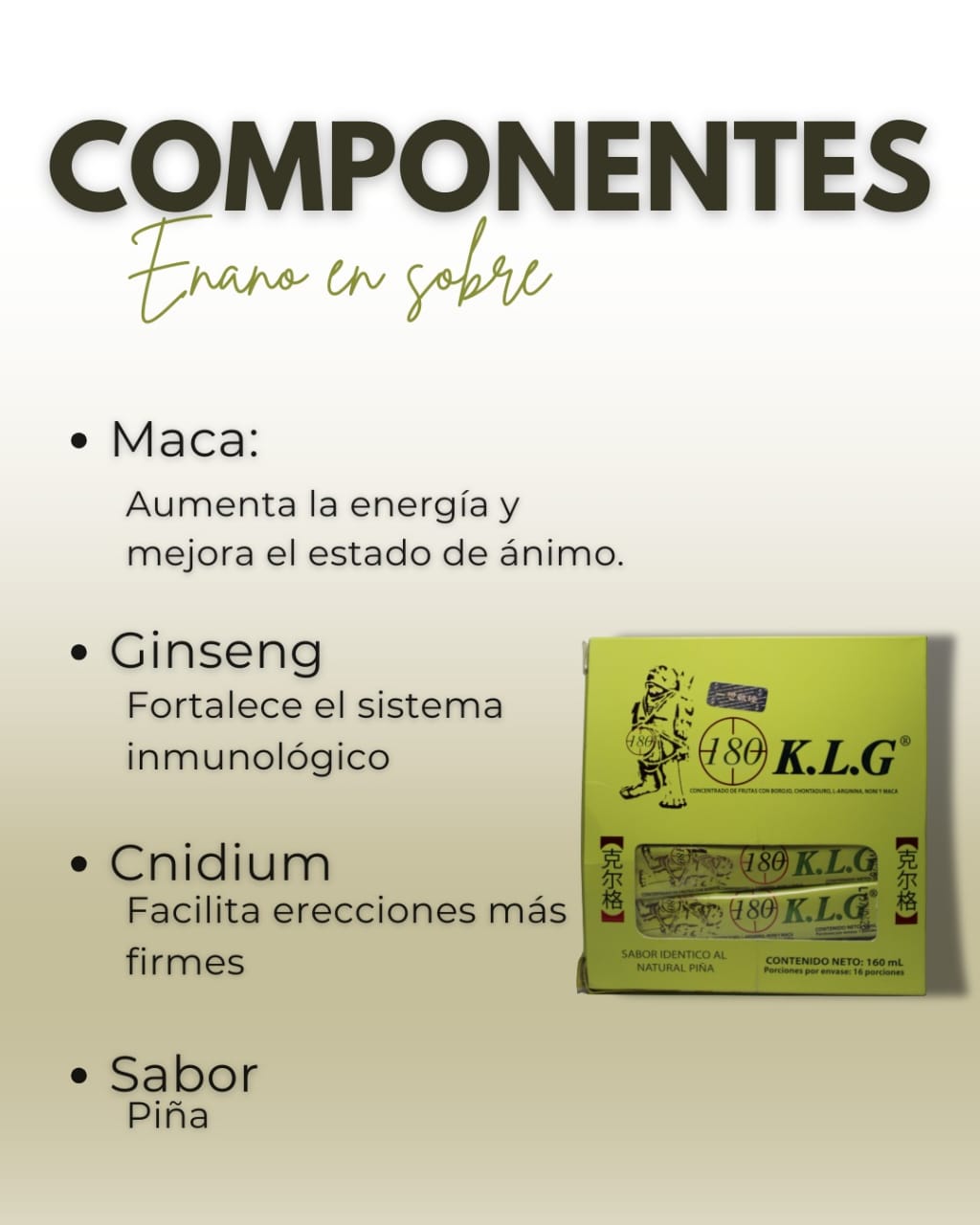 Enano sobre 160ml