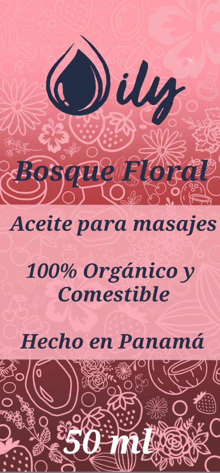 Aceite Orgánico para Masajes Oily - Comestible 50ml