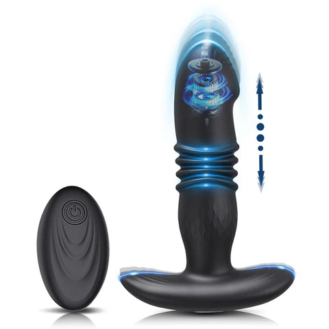 Vibrador Anal - Prostático Telescopico con Control