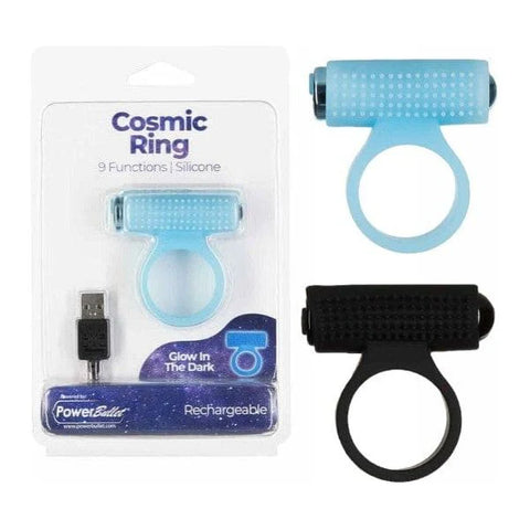 Anillo Vibrador Cosmic Ring - Recargable Azul