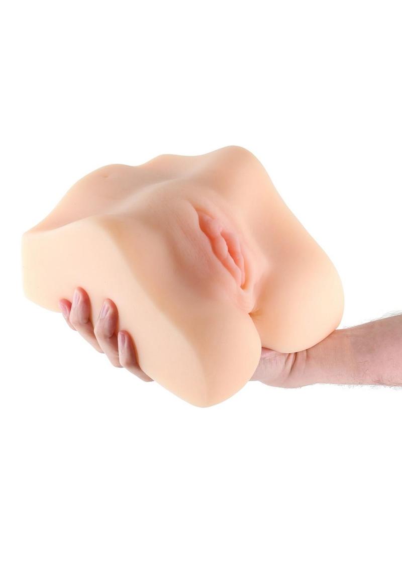 Barely Legal Holly Stroker Masturbador de medio Torso Dual Vagina y Ano