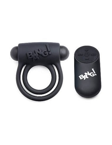 Bang! Anillo Vibrador De Silicona Con Control - Doble