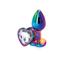 Rear Assets Multicolor Anal Plug Corazon Blanco