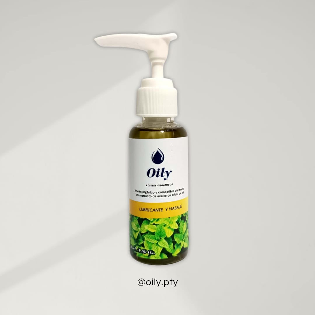 Aceite Orgánico para Masajes y Lubricante Oily - Comestible 50ml