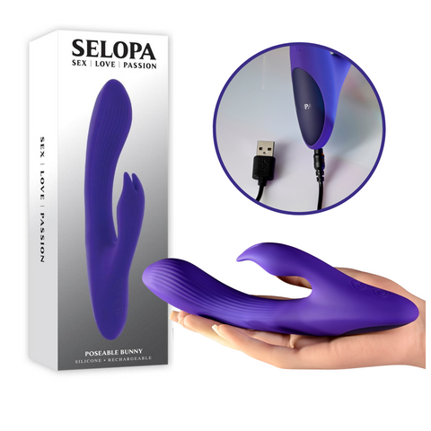 Selopa Poseable Bunny Vibrador Rabbit Recargable