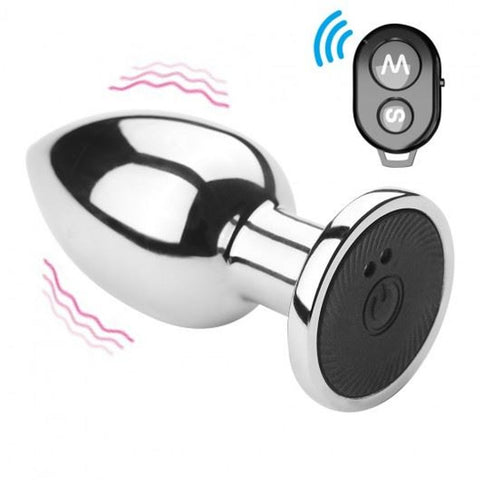 Plug Anal Vibrador de Acero con control
