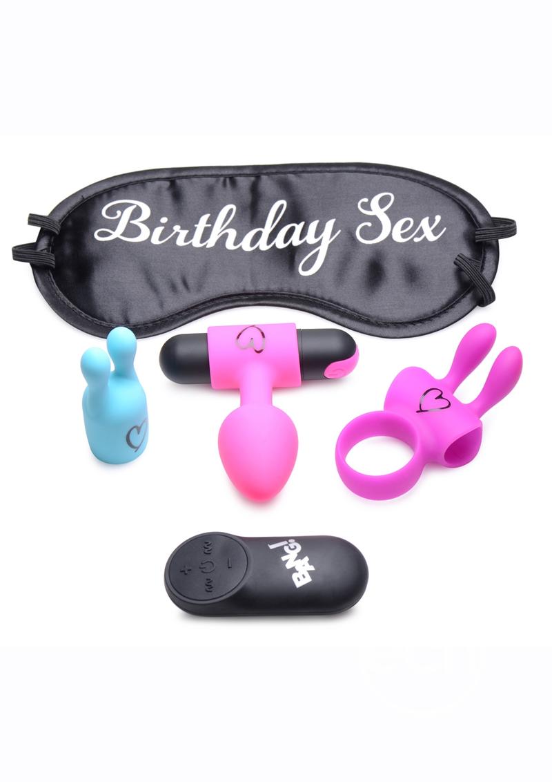 ¡Golpe! Kit sexual de cumpleaños - Multicolor