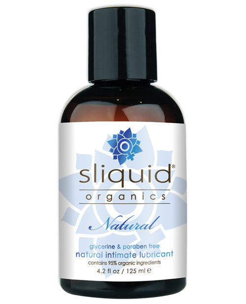 Sliquid Organics Lubricante a base de agua con infusión botánica, 4.2 oz