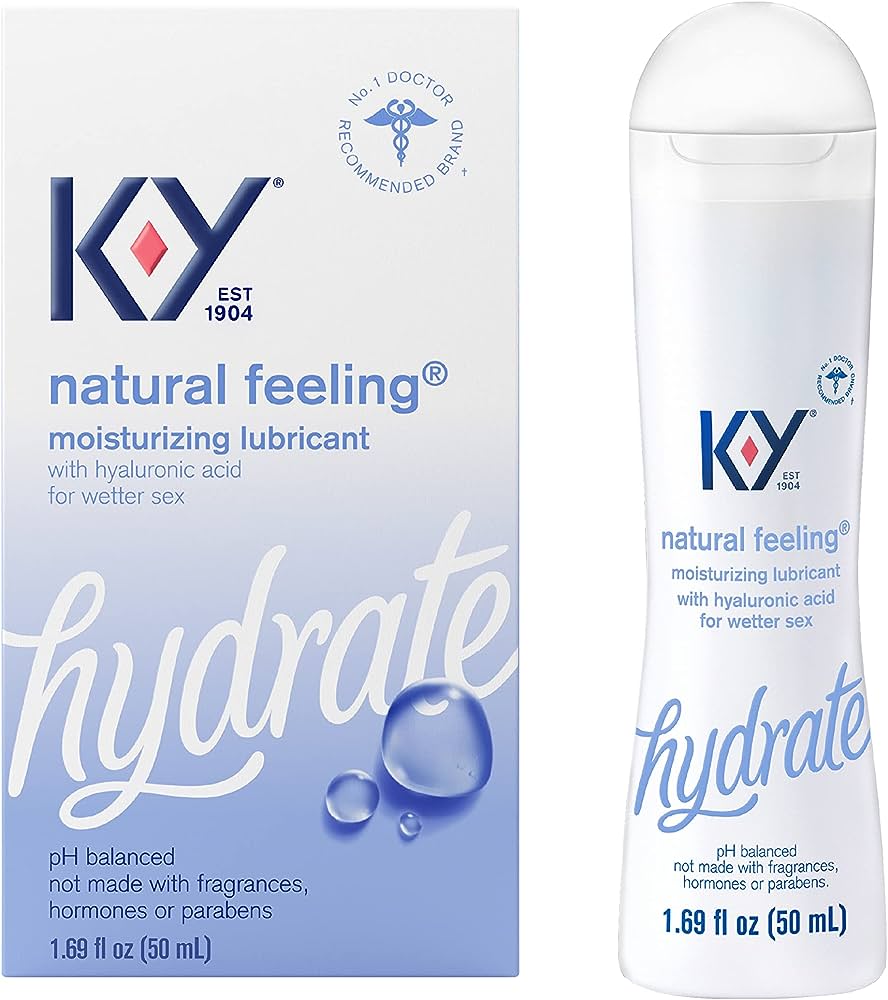 KY Hydrate Lubricante hidratante de sensación natural con ácido hialurónico