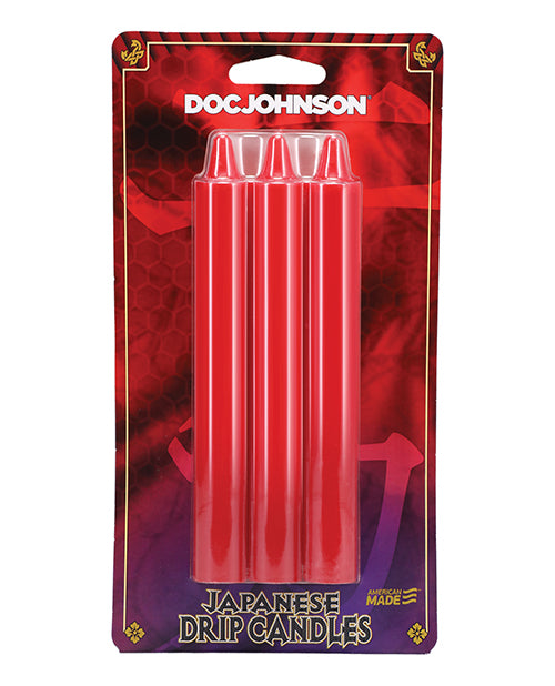 Velas de goteo japonesas Doc Johnson - Paquete de 3