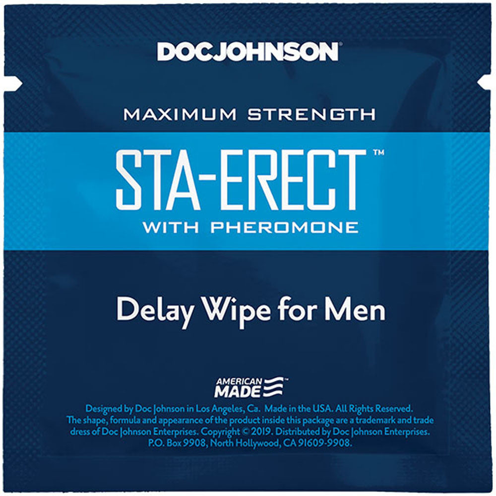 Doc Johnson Delay Wipes para hombres