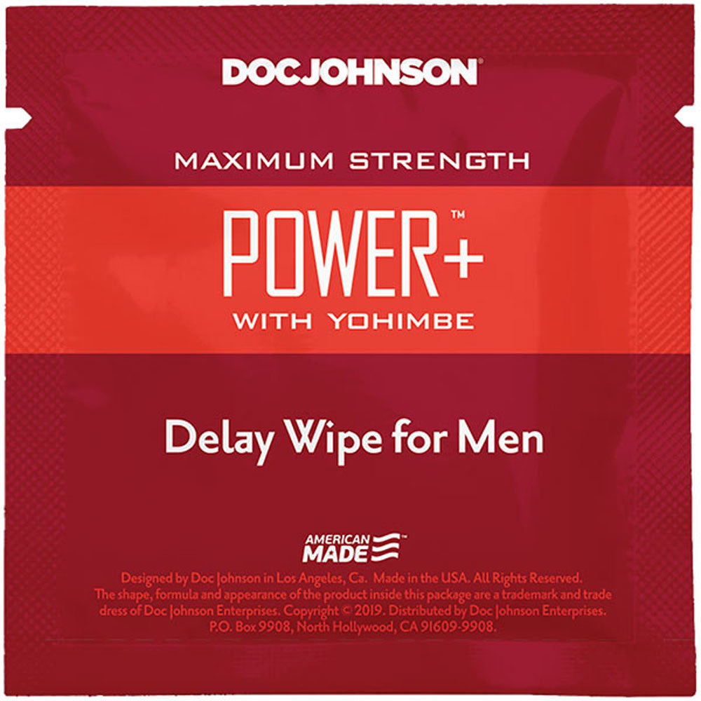 Doc Johnson Delay Wipes para hombres